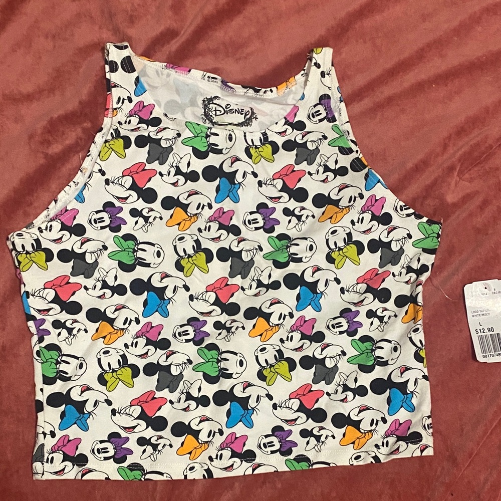 Disney Multicolor Mickey Mouse Crop Top